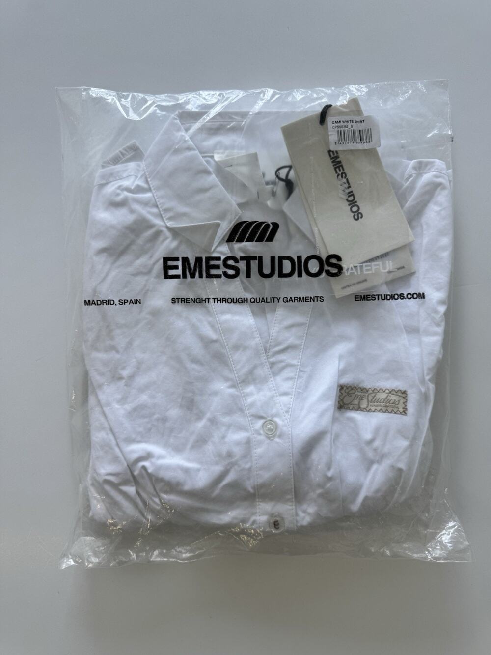 Eme Studios Women’s Cami White Ruffled Shirt Small Sealed